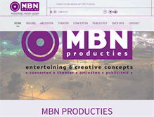 Tablet Screenshot of mbnproducties.nl